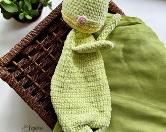 Patrón PDF de peluche de rana de crochet: Juguete amigurumi para acurrucarse