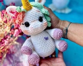 Crochet Cute Unicorn PDF Pattern, Amigurumi Cute Unicorn Pattern, Cute Unicorn PDF Pattern, Crochet Unicorn Pattern