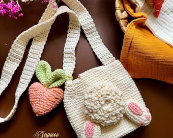 Crochet Bunny Bag Pattern: Amigurumi Mini Purse PDF
