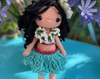 Crochet Hawaiian Doll Pattern Leilani