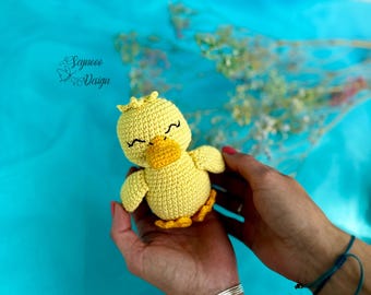 Patron amigurumi caneton au crochet : adapté aux débutants (patron PDF)