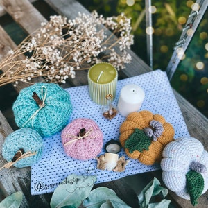 Crochet Pumpkin Pattern, 5 Designs, Fall Decor (PDF Pattern)