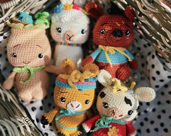 Crochet Toys: 5-in-1 Amigurumi Pattern (PDF)