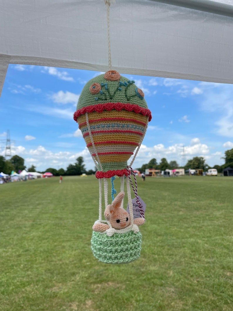 Virkat mönster för luftballong och kanin: Amigurumi-barnrumsdekor (PDF-mönster) bild 3