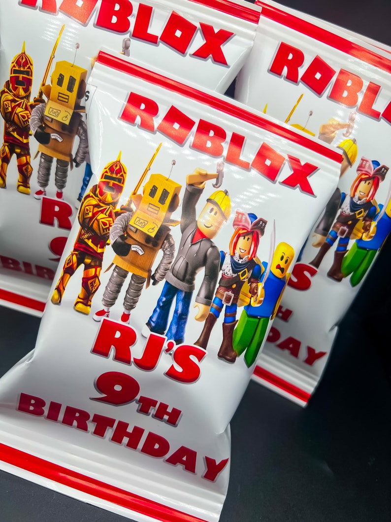 Roblox Inspired Chip Bags Roblox Inspired Chip Bags Roblox Etsy