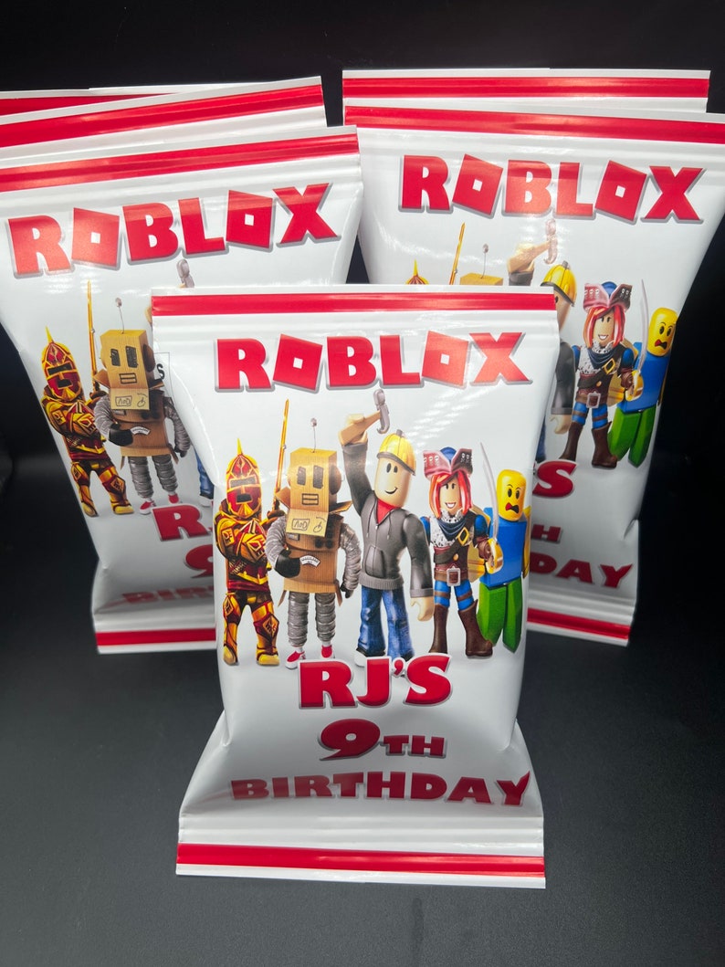 Roblox Inspired Chip Bags Roblox Inspired Chip Bags Roblox Etsy