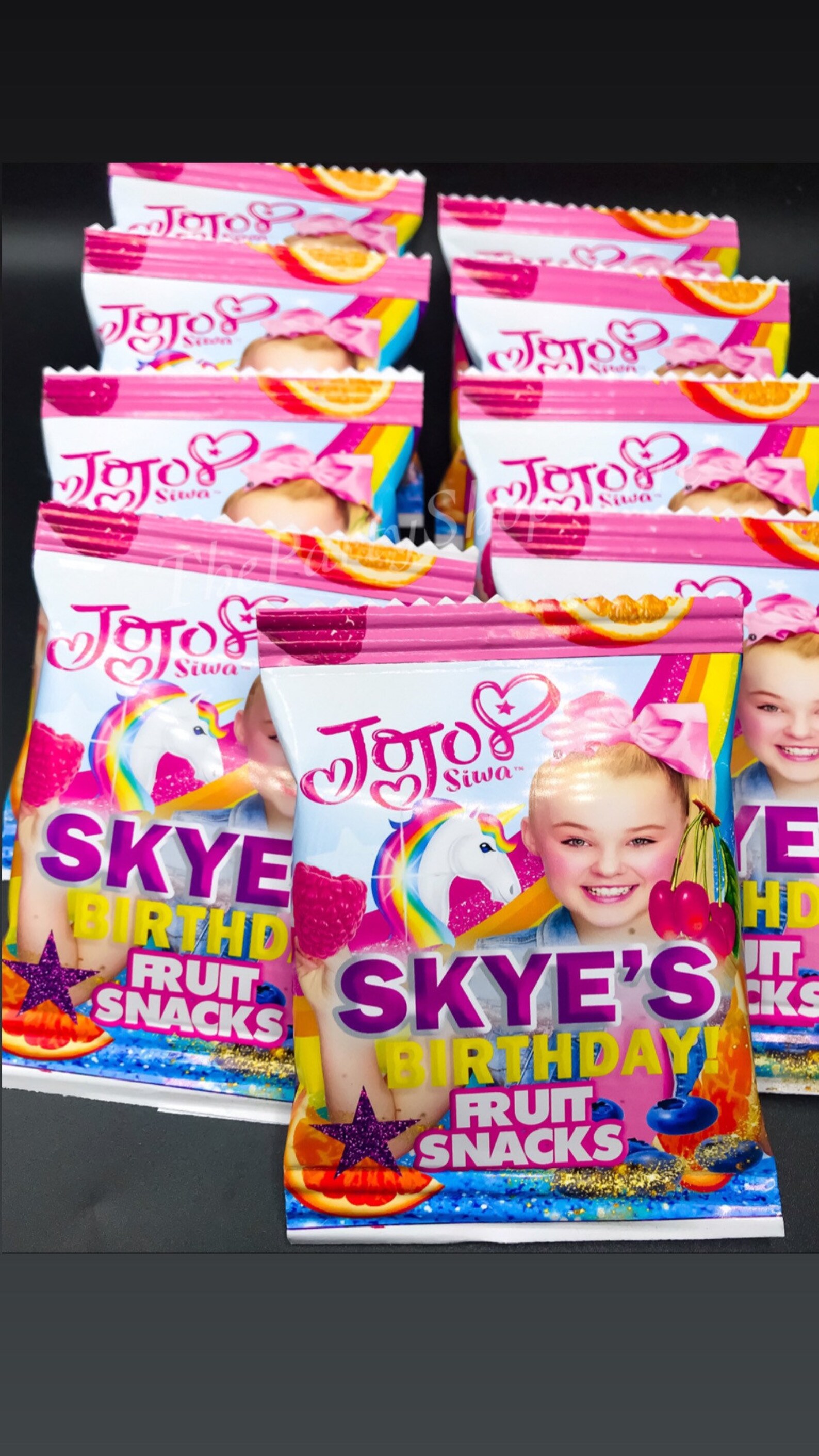 Jojo Siwa Party Favors Jojo Siwa Chip Bags Jojo Siwa Etsy