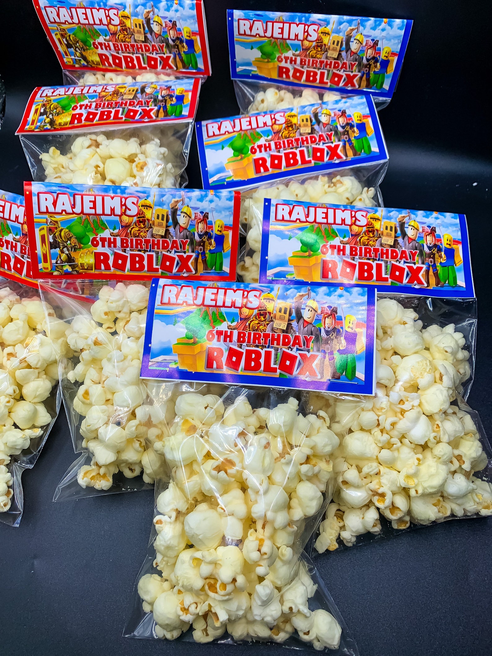 Roblox Chip Bags Roblox Birthday Party Favors Roblox Etsy