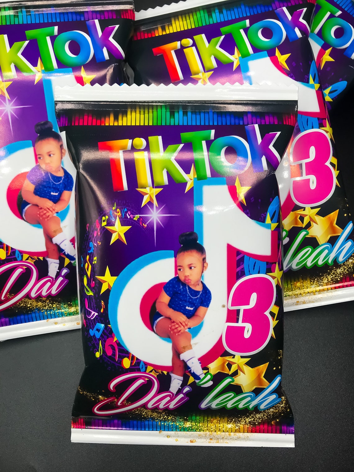 Tik Tok Chip Bag Digital File Tik Tok Birthday Party Tik Etsy