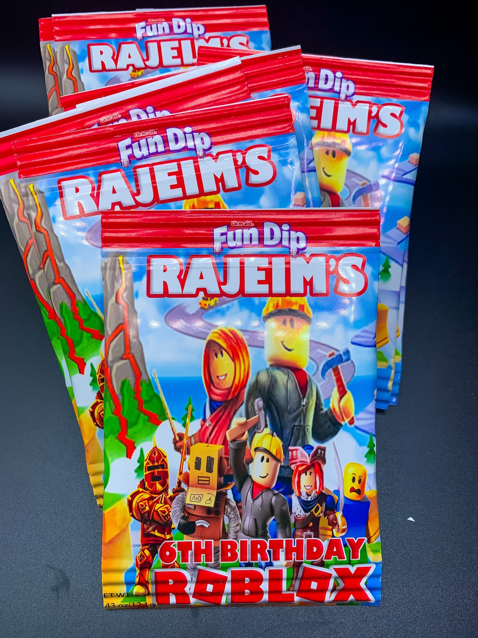 Roblox Chip Bags Roblox Birthday Party Favors Roblox Etsy