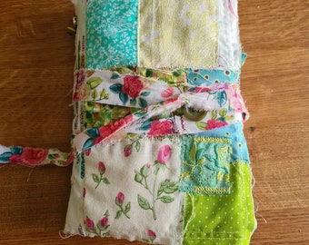 Junk Journal, Fabric, Green Theme, Unique, One off
