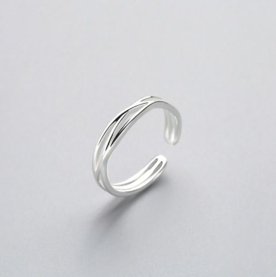 925 Sterling Silver Twisted Ring Bohemian Ring for Women - Etsy