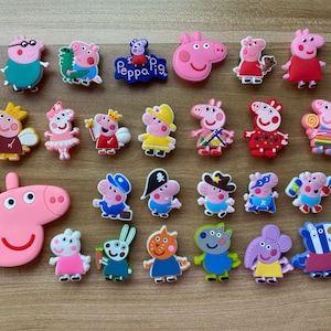 PVC Shoe Charms: Peppa Pig Croc Charms, Party Favors