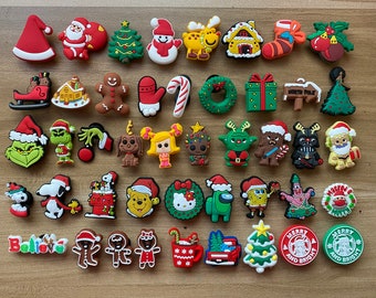 Clearance 50% 0FF - Christmas PVC shoe charms for crocs, Party Favors, Gifts for Kids and Adults too!