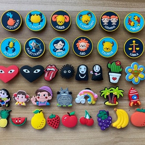 Zodiac Sign & Fruit PVC Shoe Charms: Party Favors