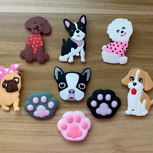 Clearance 50% 0FF - BIG size Dogs PVC shoe charms for crocs, Party Favors, Gifts for Kids and Adults too!
