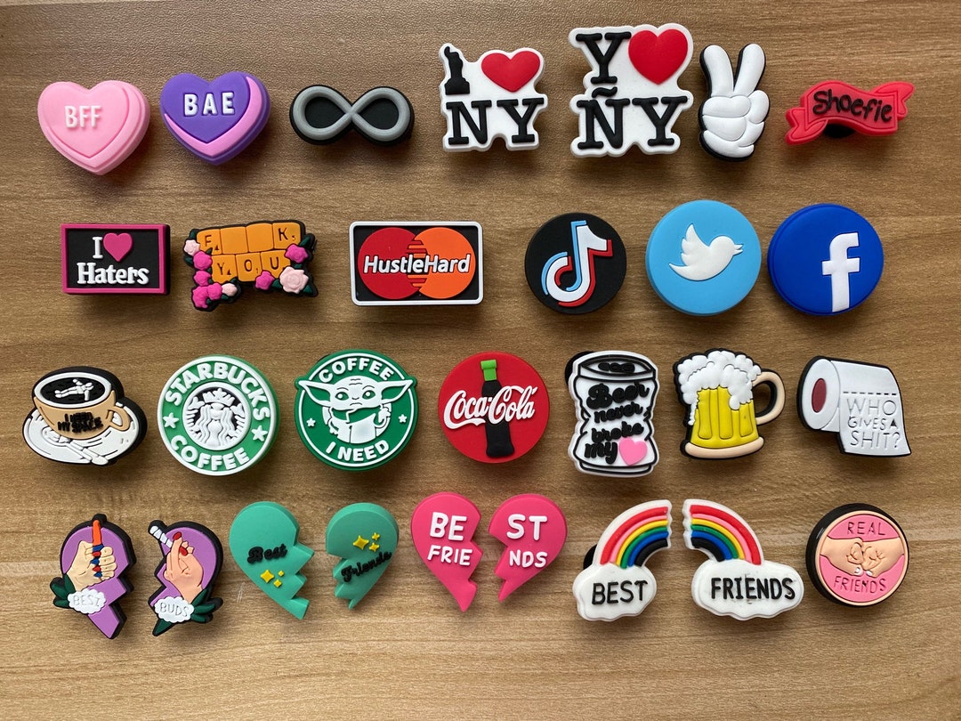 Sale 40% OFF BFF Shoe Charms: Social Media PVC Croc Charms