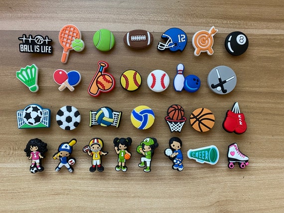 Sports PVC Shoe Charms for Crocs Party Favors Gifts for Kids 