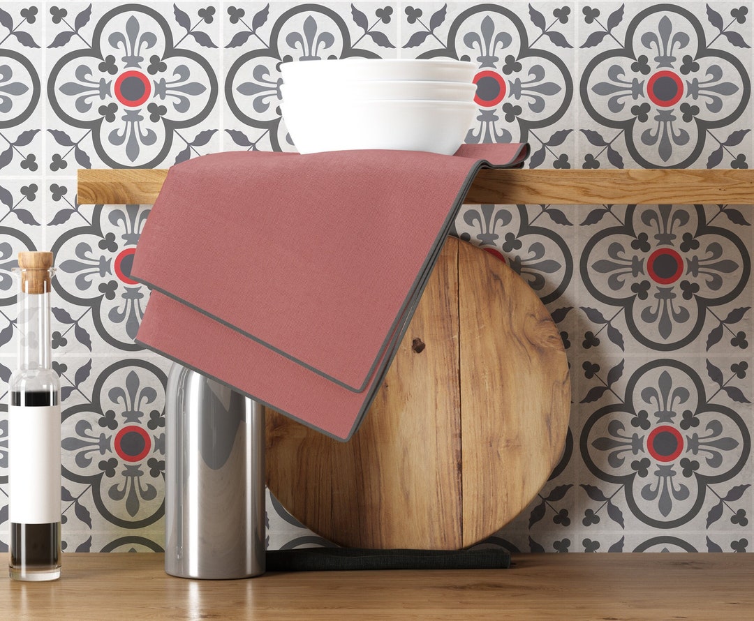 Talavera Red Accent Tile Decor Aesthetic Removable Tile Etsy