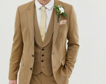 MEN WEDDING SUIT - Three Piece Suit - Wedding Wear Gift - Men Party Suit - Suit For Men - Slim Fit Suit - Men Stylish Suit - Men Formal Wear