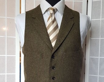 Vest For Men - Brown Vest For Groom - Beach Wedding Vest For Groomsmen - Formal Fashion Vest - Men Casual Vest - Gift For Guy - Gift For Man