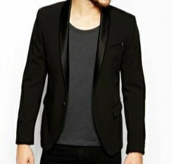 Plain black best sale blazer