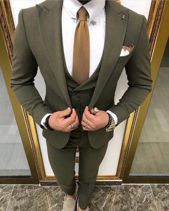 MEN FORMAL SUITS Three Piece Suit Suit for Parties Grooms Wedding