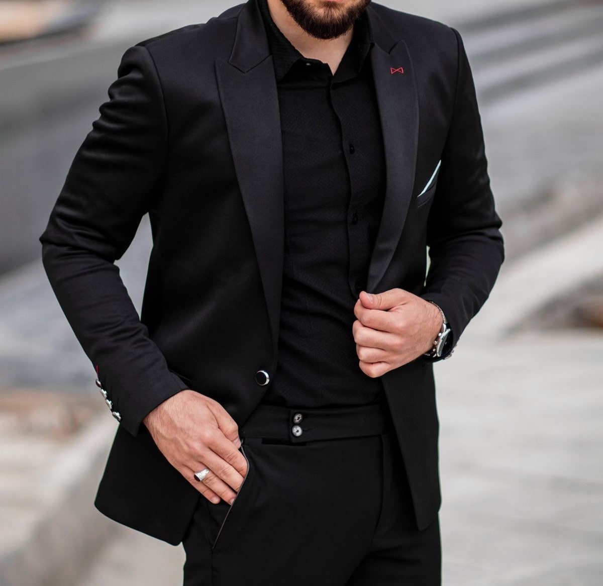 Men Suit 2 Piece Suit Stylish Suit for Men Gift for Him Black -  Norway