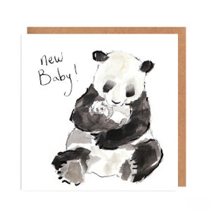 Carte New Baby Panda - Mona et Jasmin