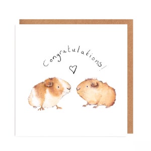 Gefeliciteerdkaart voor cavia's - Gary & Carri
