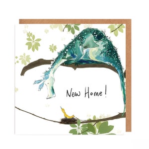 Drache Neues Zuhause Karte - Sylvia & Bird