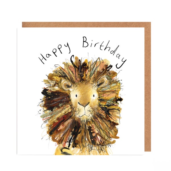 Carte d’anniversaire du Lion - Gerry