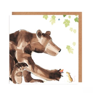Biglietto d'auguri con orso e topo per tutte le occasioni - Norris e Violet