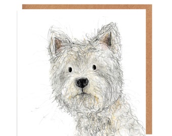 Westie Dog Card for all Occasions - Bridget