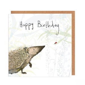 Carte d'anniversaire Hérisson - Russ