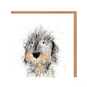 あらゆる機会に使えるワイヤーヘアーダックスフントの犬用カード - Norma