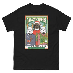 Star Wars Holiday Card Unisex t-shirt, camicia di Star Wars, camicia da uomo e da donna