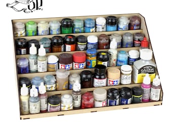 Battleaxe 3D 3-5 Shelf Paint Hobby Stands – Miniature Wargame Model Mini Figure Painting Diorama Railway Railroad
