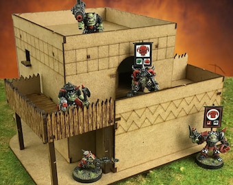 Retro Space Ork Hut - Lasercut Scenery - Warhammer 40.000