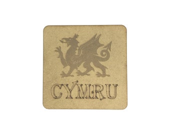 Welsh Dragon Laser Cut Wooden Coasters / Placemats single or sets