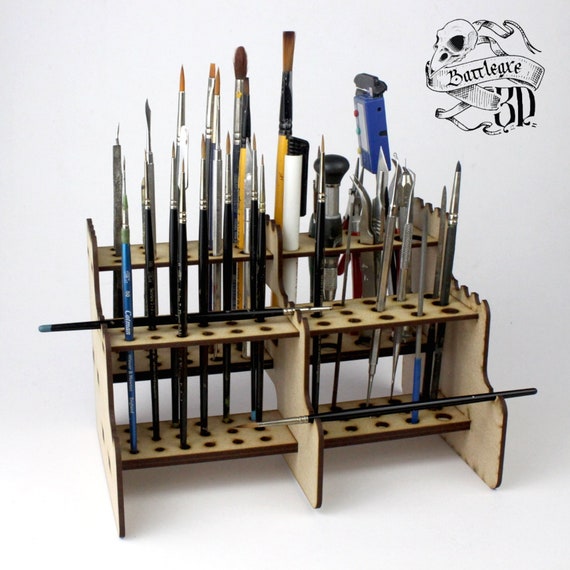 Paint Brush Holder, Paint Brush Rack, Hobby Tool Holder, Hobby Tool Rack 