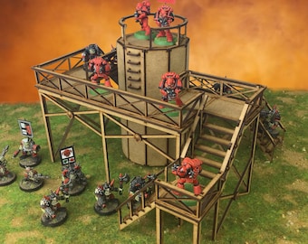 Retro Imperial Silo - Lasercut Scenery - Warhammer 40.000