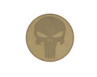 Punisher Laser Cut Wooden Coasters / Placemats single or sets