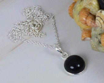 Black Onyx 925 Sterling Silver Jewelery Pendant W/ or W/o Chain