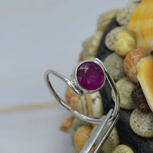 Red Ruby 925 Sterling Silver Ring