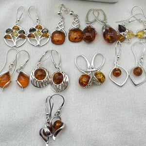 Baltic Amber 925 Sterling Silver Natural Gemstone Earring ~ Handmade Jewelry ~ Elegant Earring ~ Designer Jewelry ~ Gift For Christmas