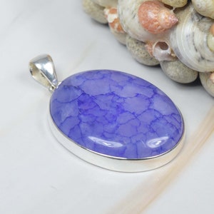 Blue Rainbow Moonstone 925 Sterling Silver Gemstone Pendant ~ Elegant Pendant ~ Oval Shape Pendant ~ Handmade Jewelry ~ Gift For Birthday