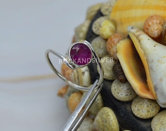 Red Ruby 925 Sterling Silver Ring