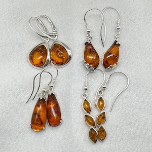 Baltic Amber 925 Sterling Silver Gemstone Earring ~ Handmade Jewelry ~ Elegant Earring ~ Designer Jewelry ~ Gift For Christmas