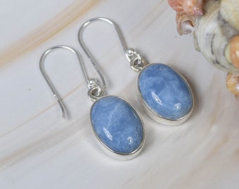 Peruvian Opal Earring 925 Sterling Silver Gemstone 1 Pair  Elegant Hook Earring ~ Simple Earring ~ Opal Jewelry ~ Gift For Her